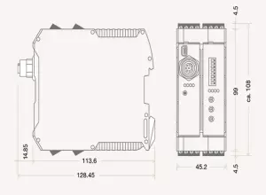 Diagrama Controlador BK Mikro BKM92KIO