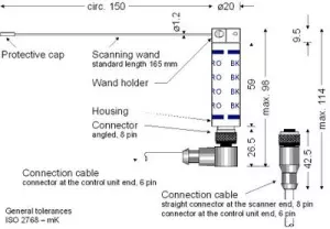 Diagrama del escáner BK Mikro TK7A o TK7RL