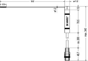 Diagrama del escáner BK Mikro TK96A o TK96RL